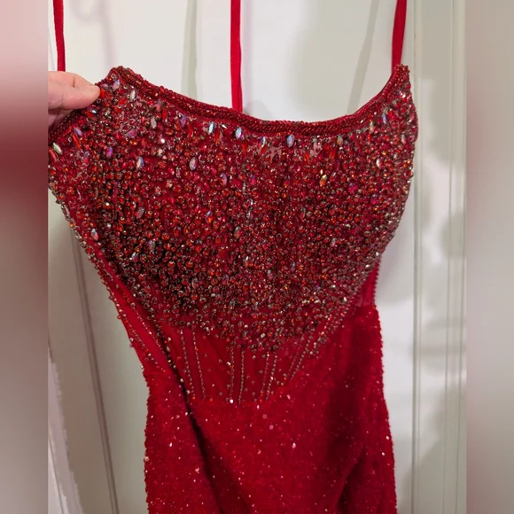 ASHLEYlauren Red Sequin Dress